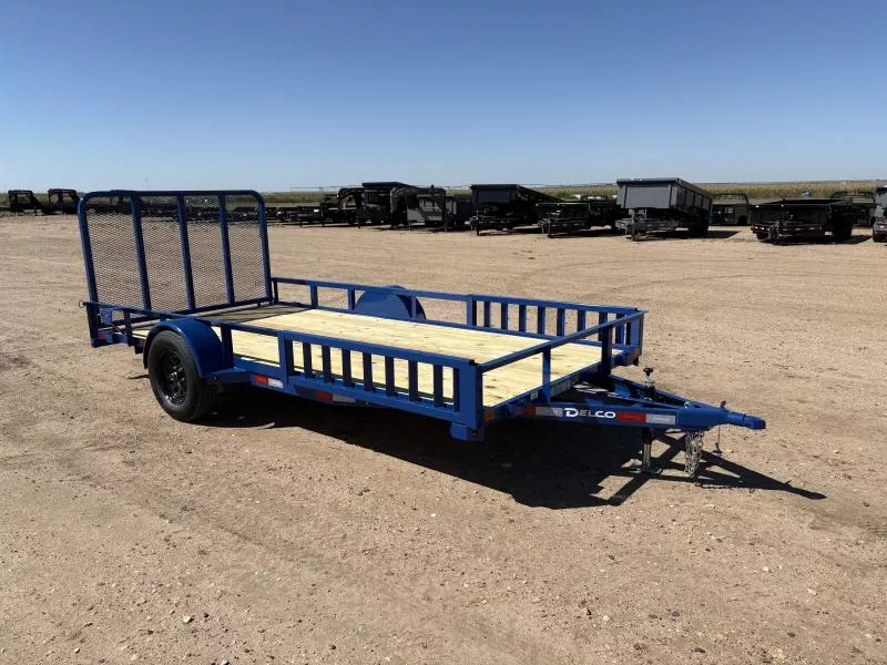 2026 Delco 77" X 14' Single Axle 3k Utility Trailer