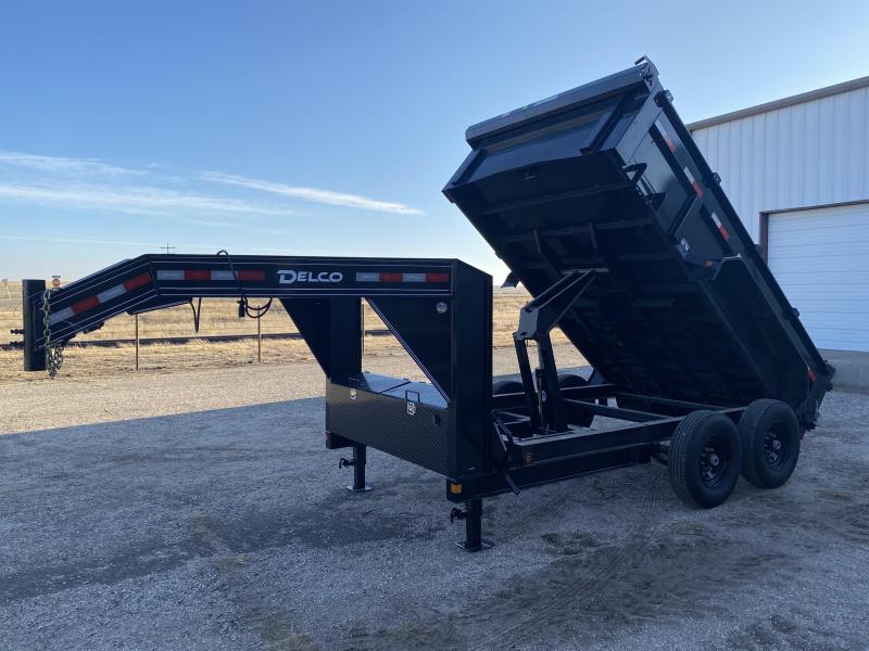 2021 Delco 83"x12' Gooseneck Dump 14K 2021 Delco 83"x12' Gooseneck Dump 14K