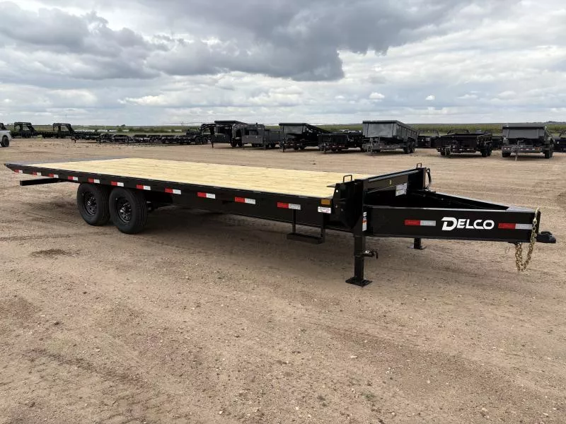 2026 Delco 102" X 24' Deckover Hyd Tilt Trailer 14K