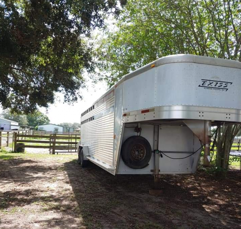2003 Exiss 7X24 All Aluminum Goseneck Stock / Horse Trailer 2003 Exiss 7X24 All Aluminum Goseneck Stock / Horse Trailer