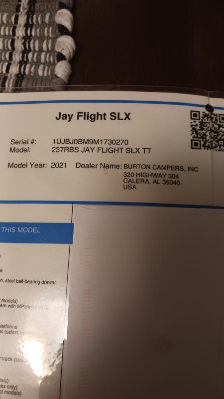 used Travel Trailers Jayco Jay Feather SLX for sale, in Alabaster, AL Thumbnail 10