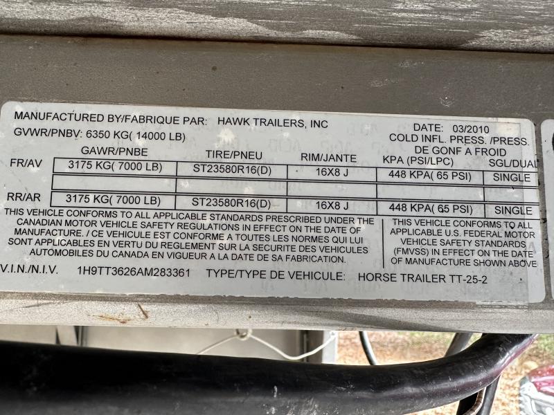 used Stock / Stock Combo Trailers Hawk Trailers  for sale, in Wakefield, RI Thumbnail 6