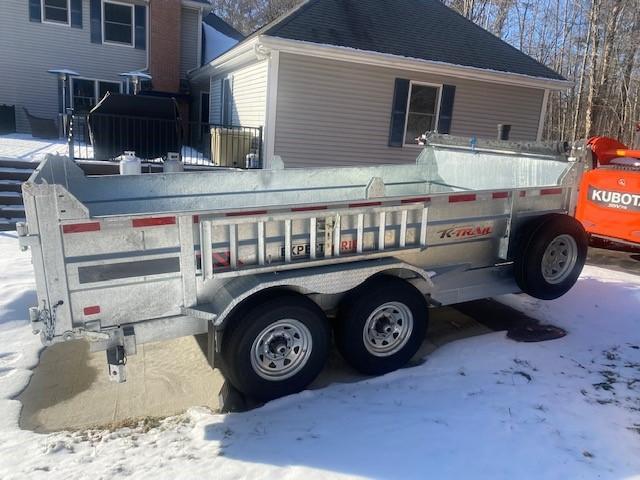 2020 K Trail 7' x 14' Galvanized Dump Trailer 2020 K Trail 7' x 14' Galvanized Dump Trailer