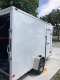 2016 Snapper 6x12 Single Axle White Enclosed Trailer w/ Harley Theme Interior 2016 Snapper 6x12 Single Axle White Enclosed Trailer w/ Harley Theme Interior