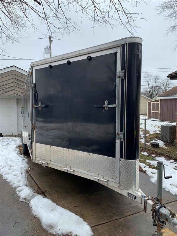2008 R and R 7 x 18 Powersport Enclosed Cargo Trailer 2008 R and R 7 x 18 Powersport Enclosed Cargo Trailer