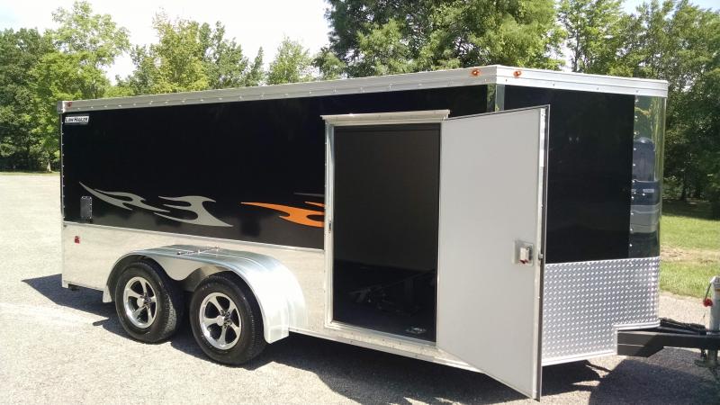 2016 Haulmark V-Nose Low Hauler 7x14 Tandem Axle Enclosed 2016 Haulmark V-Nose Low Hauler 7x14 Tandem Axle Enclosed