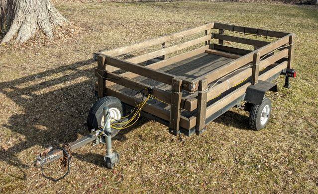 1997 Franklin Trailer 4' x 8' Light Duty Utility Trailer 1997 Franklin Trailer 4' x 8' Light Duty Utility Trailer