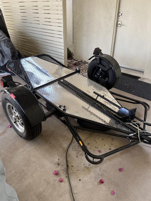 2020 Changzhou Zhongmao KSR Folding Motorcycle Trailer 2020 Changzhou Zhongmao KSR Folding Motorcycle Trailer