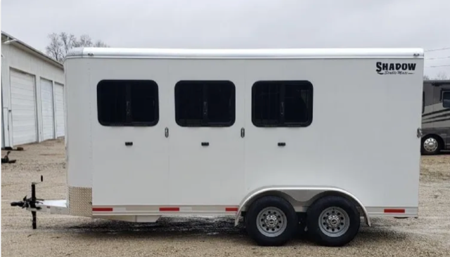 2021 Shadow 3 Horse Slant Bumper Pull Aluminum Trailer 2021 Shadow 3 Horse Slant Bumper Pull Aluminum Trailer