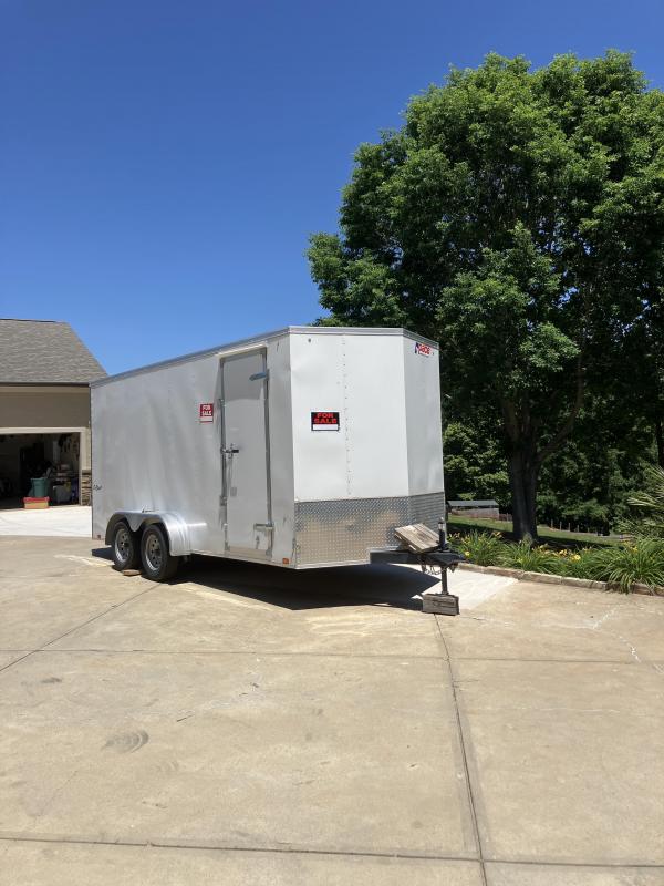 2018 Pace American 7' x 16' V-front Tandem Axle Enclosed Cargo Trailer 2018 Pace American 7' x 16' V-front Tandem Axle Enclosed Cargo Trailer