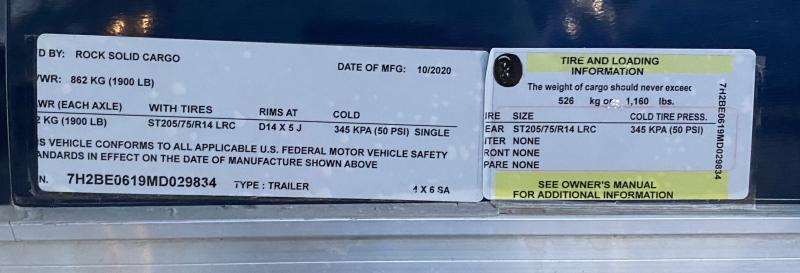 used Camper / RV Rock Solid Cargo Overland for sale, in Peachtree City, GA Thumbnail 7