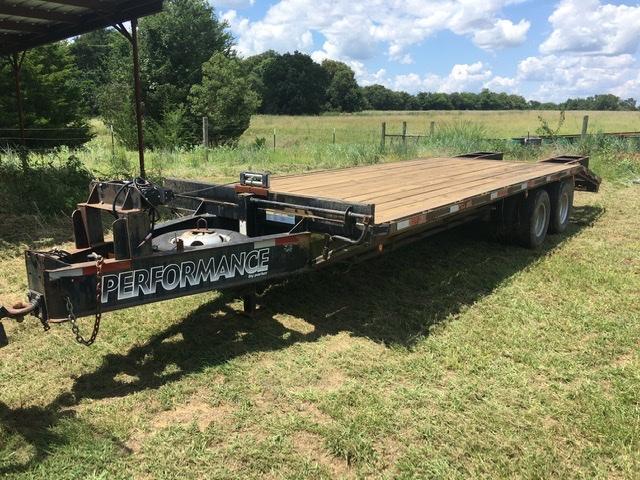 Parker Performance 8 x 30 Pintle Hook Flatbed Trailer - 22000 lbs GVWR Parker Performance 8 x 30 Pintle Hook Flatbed Trailer - 22000 lbs GVWR
