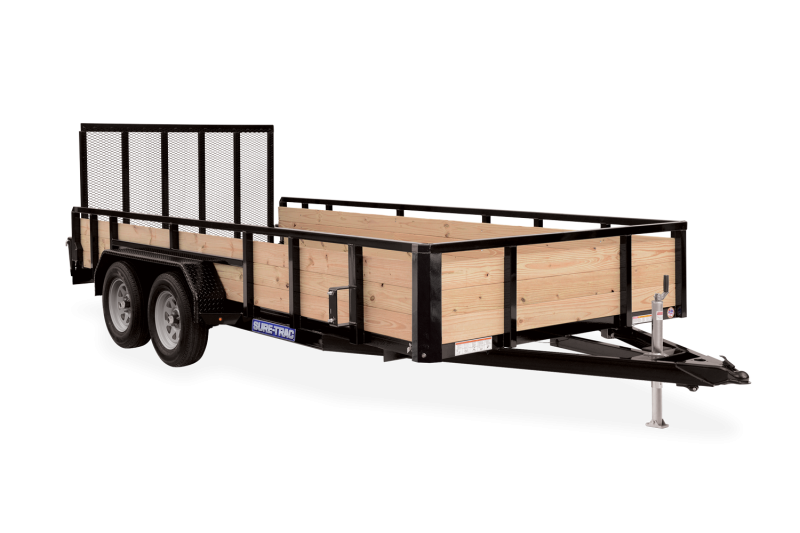 2021 Sure-Trac 6 x 12 Tube Top Three Board Trailer 3K 2021 Sure-Trac 6 x 12 Tube Top Three Board Trailer 3K