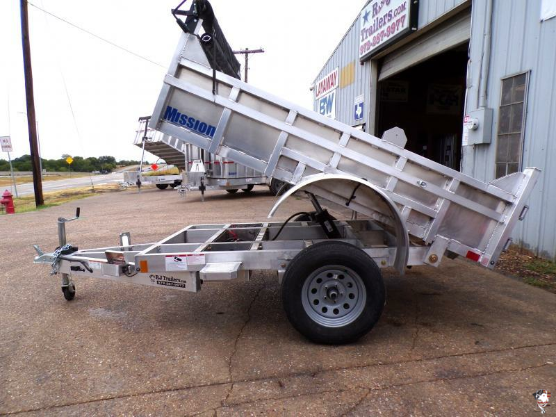 2023 5x8 Mission Dump Trailer RJ Trailers Trailers For Sale