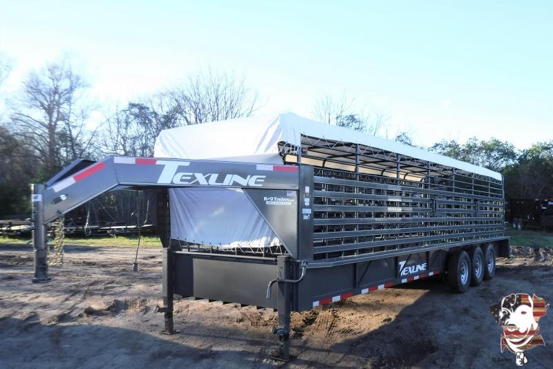 2018 TexLine 28' Cattle Stock / Stock Combo Trailer 2018 TexLine 28' Cattle Stock / Stock Combo Trailer