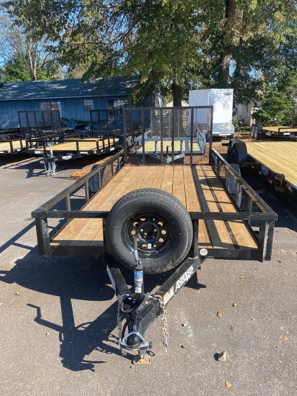 2022 Anderson Manufacturing LS 6X14 76"X14' Single Axle Utility Trailer 2022 Anderson Manufacturing LS 6X14 76"X14' Single Axle Utility Trailer