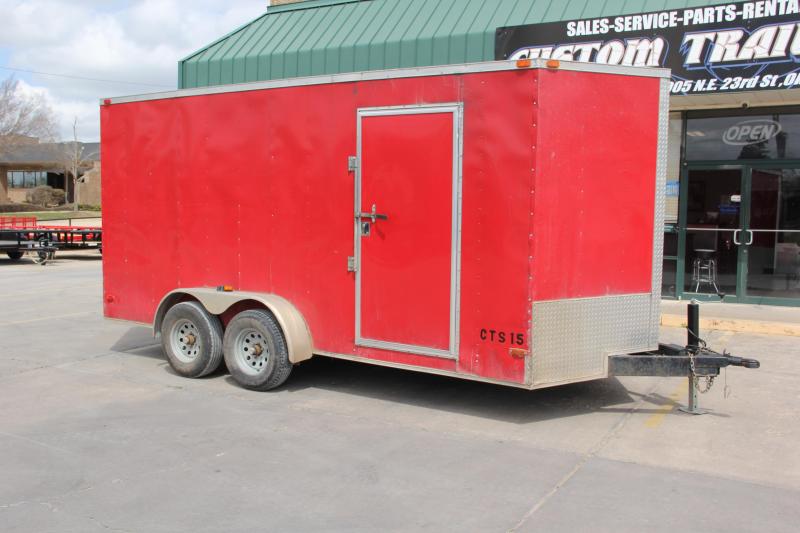 7' X 16' TANDEM AXLE ENCLOSED TRAILER
