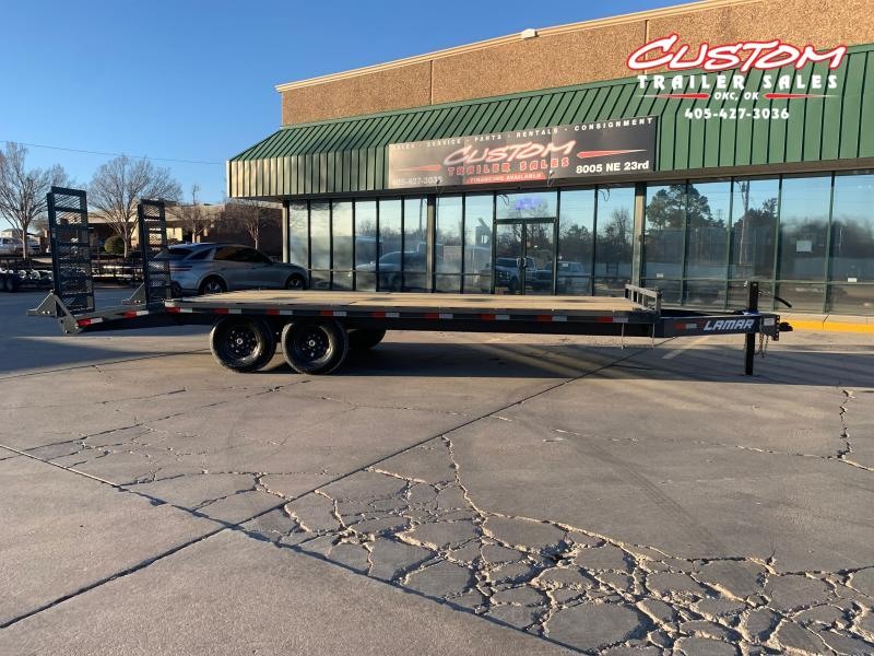 2022 Lamar F8 24 X 102 TANDEM AXLE BUMPER PULL DECKOVER Custom Trailer Sales Oklahoma City