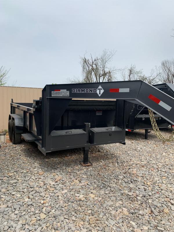 2021 DIAMOND T DMP 14' X 83" TANDEM AXLE GOOSENECK DUMP TRAILER