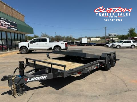 #141884 2025 LAMAR TD 20 X 83 TANDEM AXLE 14K EQUIPMENT TILT TRAILER 1744404136