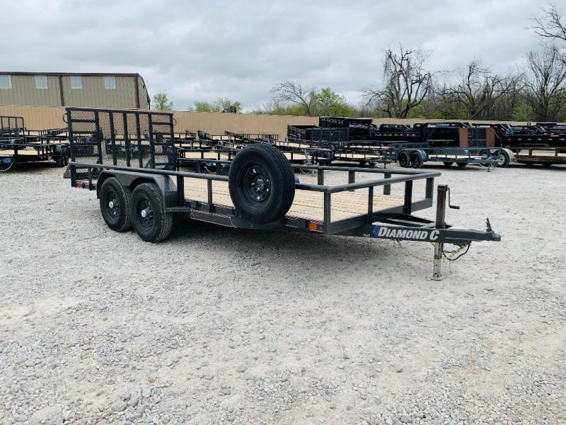 USED 2021 Diamond C Trailers TUT 18' X 82" Utility Trailer USED 2021 Diamond C Trailers TUT 18' X 82" Utility Trailer