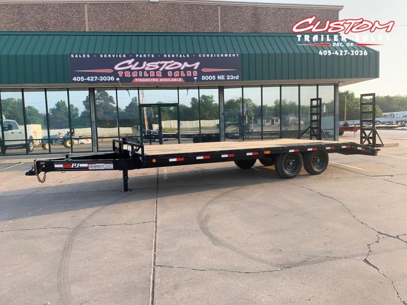 USED 2021 PJ Trailers F8 22 X 102 I BEAM BUMPER PULL DECKOVER USED 2021 PJ Trailers F8 22 X 102 I BEAM BUMPER PULL DECKOVER