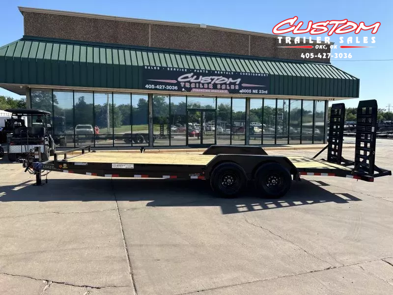 #354611 2025 LOAD TRAIL CH 22 X 83 TANDEM AXLE 14K EQUIPMENT HAULER W/ FOLD UP RAMPS 1747147275