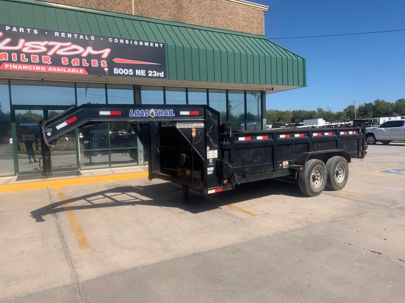 USED 2015 Load Trail 16 X 83 TANDEM AXLE GOOSENECK DUMP Custom