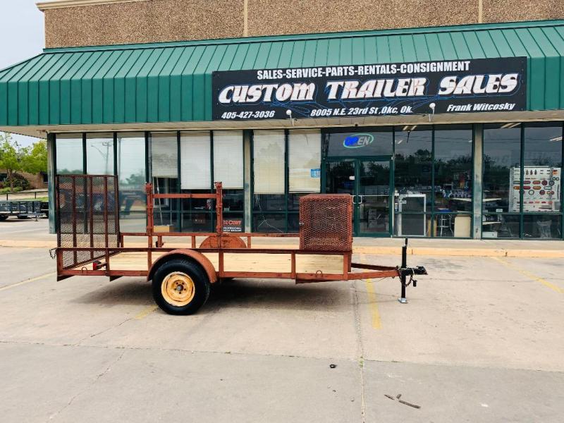 USED 5' X 12' SINGLE AXLE LAWN TRAILER USED 5' X 12' SINGLE AXLE LAWN TRAILER