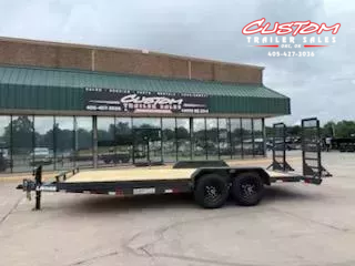 #143649 2025 LAMAR H6 20 X 83 TANDEM AXLE 14K EQUIPMENT HAULER W/ STAND UP RAMPS 1750967433