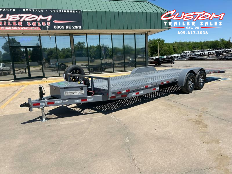 #227049 2024 BCL FABRICATION PT 24 X 83 14K POWER FULL DECK TILT TRAILER W/ SPARE 1713808684