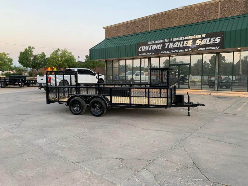 2021 AMW 16 X 83 TANDEM AXLE LAWN TRAILER Near Me