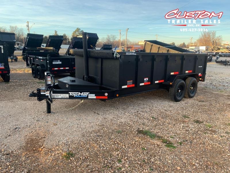 2023 Top Hat Trailers DPX 16 X 83 TANDEM AXLE BUMPER PULL DUMP W