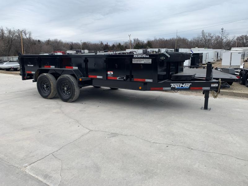 2023 Top Hat Trailers DPX 16 X 83 TANDEM AXLE BUMPER PULL DUMP Custom