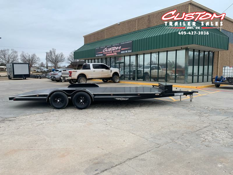2023 TOP HAT CH 16 X 83 TANDEM AXLE WOOD FLOOR CAR HAULER Custom Trailer Sales Oklahoma City