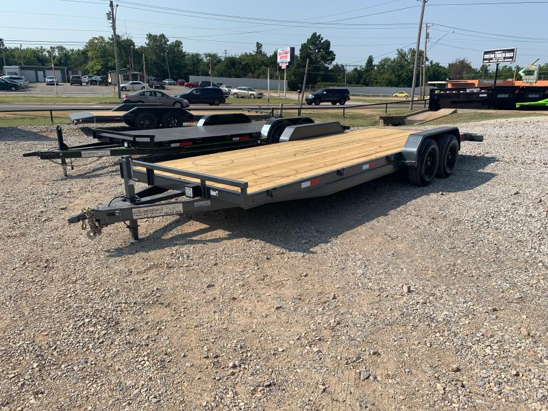 22' X 83" TANDEM AXLE WOOD FLOOR CAR HAULER 22' X 83" TANDEM AXLE WOOD FLOOR CAR HAULER