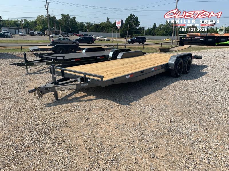22' X 83" TANDEM AXLE WOOD FLOOR CAR HAULER 22' X 83" TANDEM AXLE WOOD FLOOR CAR HAULER