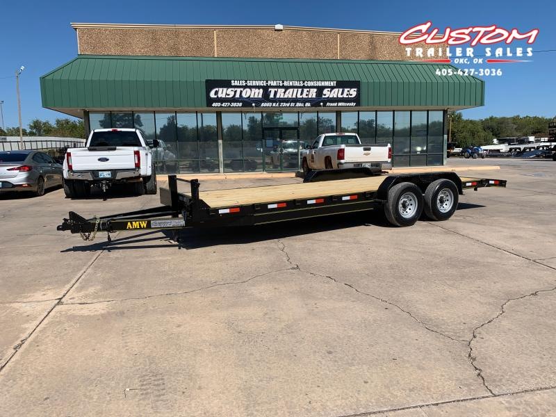 2022 AMW 22 X 83 TANDEM AXLE WOOD FLOOR EQUIPMENT HAULER 2022 AMW 22 X 83 TANDEM AXLE WOOD FLOOR EQUIPMENT HAULER