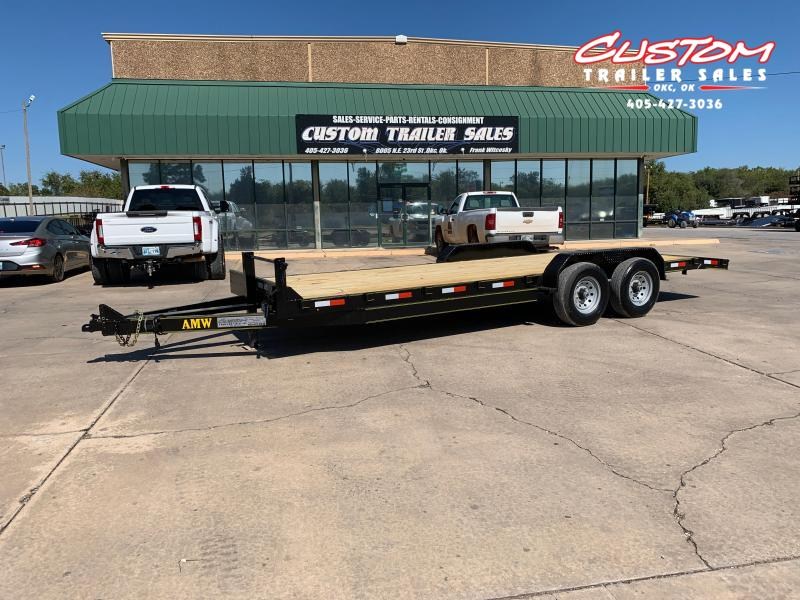 2022 AMW 22 X 83 TANDEM AXLE WOOD FLOOR EQUIPMENT HAULER 2022 AMW 22 X 83 TANDEM AXLE WOOD FLOOR EQUIPMENT HAULER