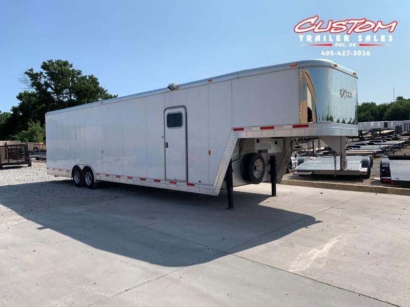 USED 2009 Exiss Trailers 8.5 X 39 ALUMINUM GOOSENECK ENCLOSED USED 2009 Exiss Trailers 8.5 X 39 ALUMINUM GOOSENECK ENCLOSED