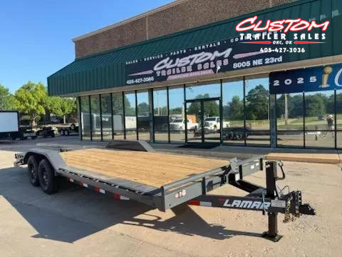#143884 2026 LAMAR H6 22 X 102 TANDEM AXLE 14K EQUIPMENT HAULER W/ RHINO RAMPS 1752157771