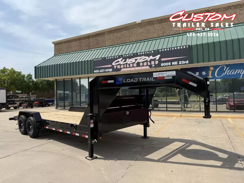 #361219 2025 LOAD TRAIL GC 20 X 83 TANDEM AXLE 14K GOOSENECK EQUIPMENT HAULER W/ SLIDE IN RAMPS 1753099687