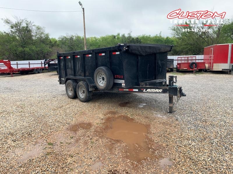 USED 2018 LAMAR 7 X 14 BUMPER PULL DUMP TRAILER USED 2018 LAMAR 7 X 14 BUMPER PULL DUMP TRAILER