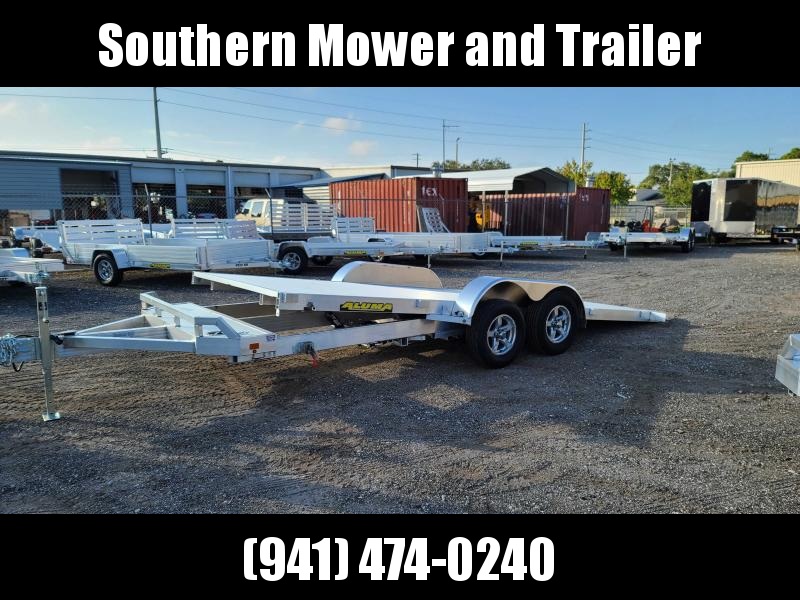 Aluma 8218TILT-TA-EL-RTD Aluminum Car Trailer Aluma 8218TILT-TA-EL-RTD Aluminum Car Trailer