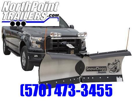 SnowDogg - Medium Duty Stainless V-Plow - 7'6" - VMD75 Snow Plow SnowDogg - Medium Duty Stainless V-Plow - 7'6" - VMD75 Snow Plow