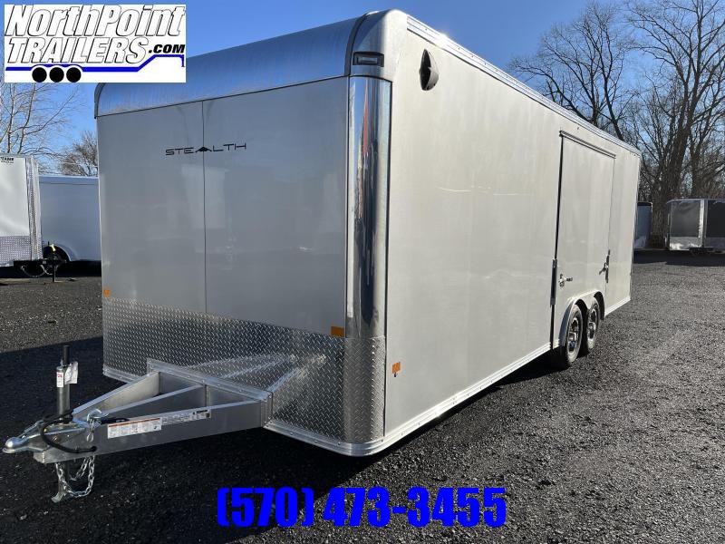Stealth Trailers C8x24SCH Enclosed Car Trailer - Escape Door - Alum. Wheels Stealth Trailers C8x24SCH Enclosed Car Trailer - Escape Door - Alum. Wheels