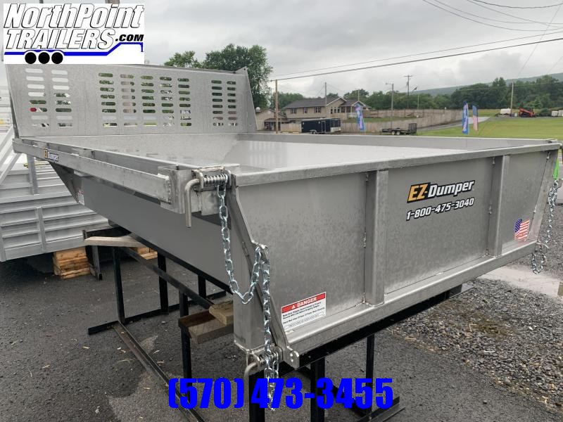 EZ Dumper 8' Stainless Steel Insert w/ Cab Protector Dump Bodies 5x8 Trailers For Sale