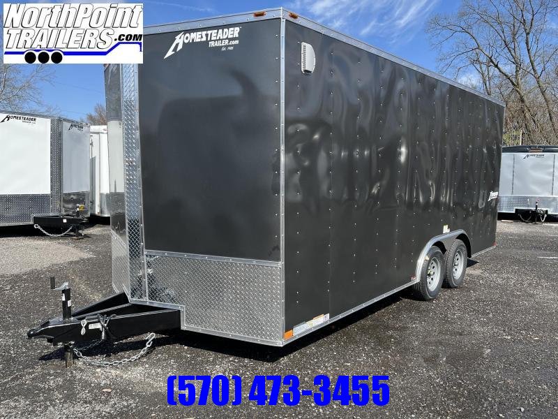 2022 Homesteader 818IT - 8 x 18' - 7' INTERIOR - RAMP - CHARCOAL 2022 Homesteader 818IT - 8 x 18' - 7' INTERIOR - RAMP - CHARCOAL