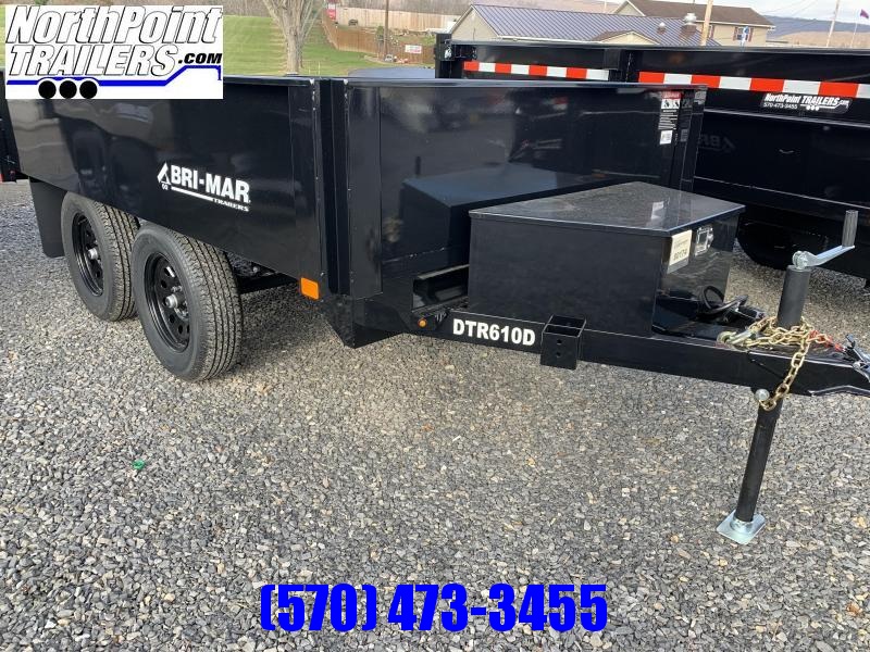 2021 Bri-Mar 6x10 Deckover Dump "DTR610D-7" - Black Mod Wheels - 7K GVWR 2021 Bri-Mar 6x10 Deckover Dump "DTR610D-7" - Black Mod Wheels - 7K GVWR