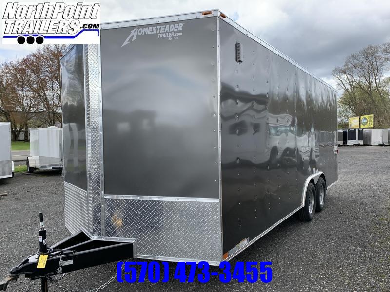 2021 Homesteader 820IT - 8 x 20' Car/UTV Trailer - Ramp Door -SILVER - 7000 GVWR - 84" Interior 2021 Homesteader 820IT - 8 x 20' Car/UTV Trailer - Ramp Door -SILVER - 7000 GVWR - 84" Interior